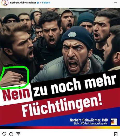 AI-generated Nazipropaganda from the german party AFD